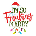 So Freaking Merry Fabric Panel 1