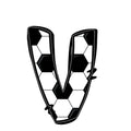 Soccer Alphabet Fabric Panel 21