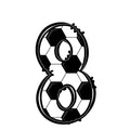 Soccer Alphabet Fabric Panel 34