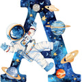 Space Alphabet Letter A Fabric Panel