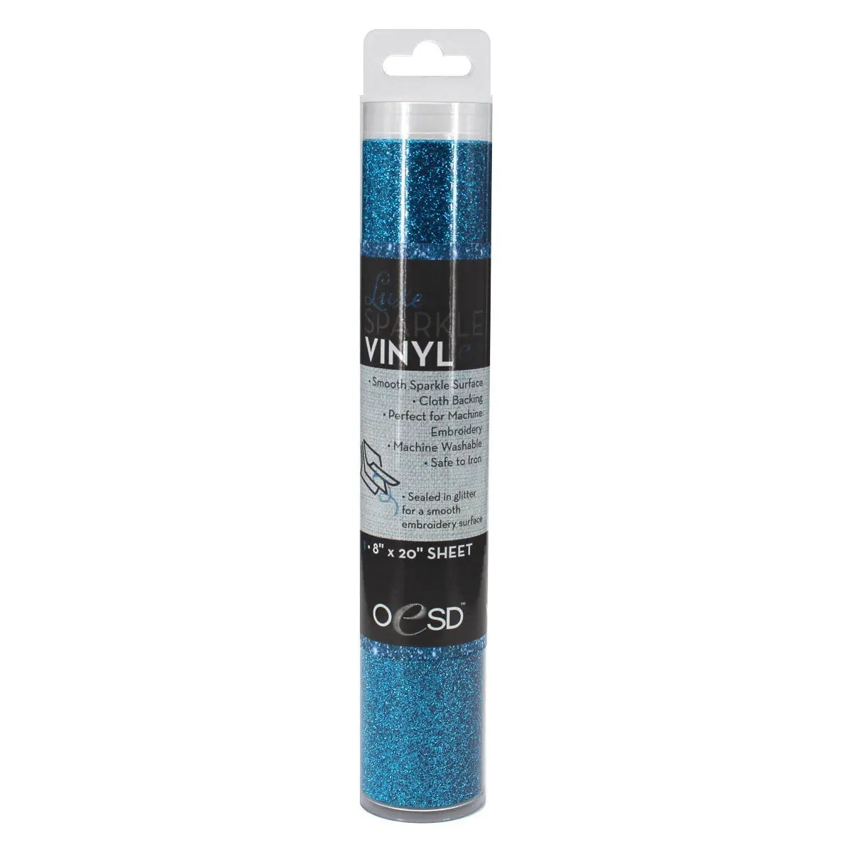 Sparkle Vinyl 8in x 20in Blue