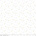 Sparkler Star White 44"/45" Cotton Fabric Per Yard