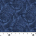 Spin Flannel 108" Satin Moon Designs Navy Cotton Wideback Fabric per yard