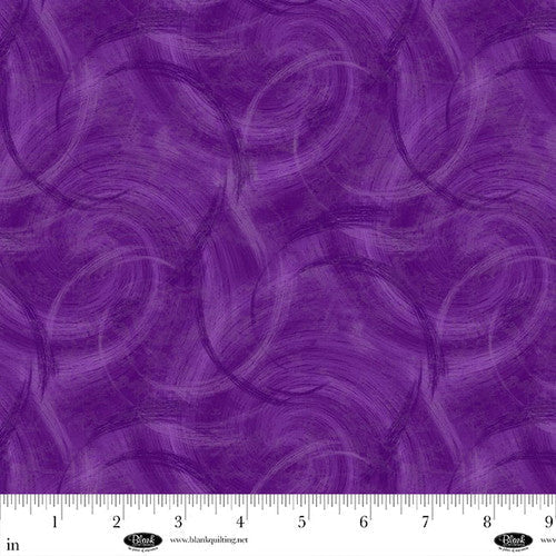 Spin Flannel 108" Satin Moon Designs Purple Cotton Wideback Fabric per yard