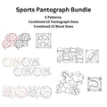 Sports Paper Pantograph Bundle - Set of 5