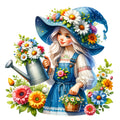 Spring Garden Gnome Fabric Panel 7