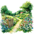 Spring Gardens Fabric Panel 1