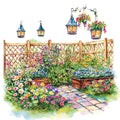 Spring Gardens Fabric Panel 8