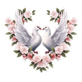 Spring White Doves Fabric Panel 7