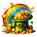 St. Patrick's Day Elements Fabric Panel 15