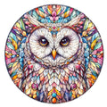 Stained Glass Owl Fabric Panel 17