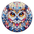 Stained Glass Owl Fabric Panel 4