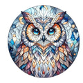 Stained Glass Owl Fabric Panel 5