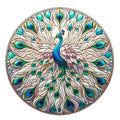 Stained Glass Peacocks Fabric Panel 10