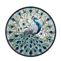 Stained Glass Peacocks Fabric Panel 4