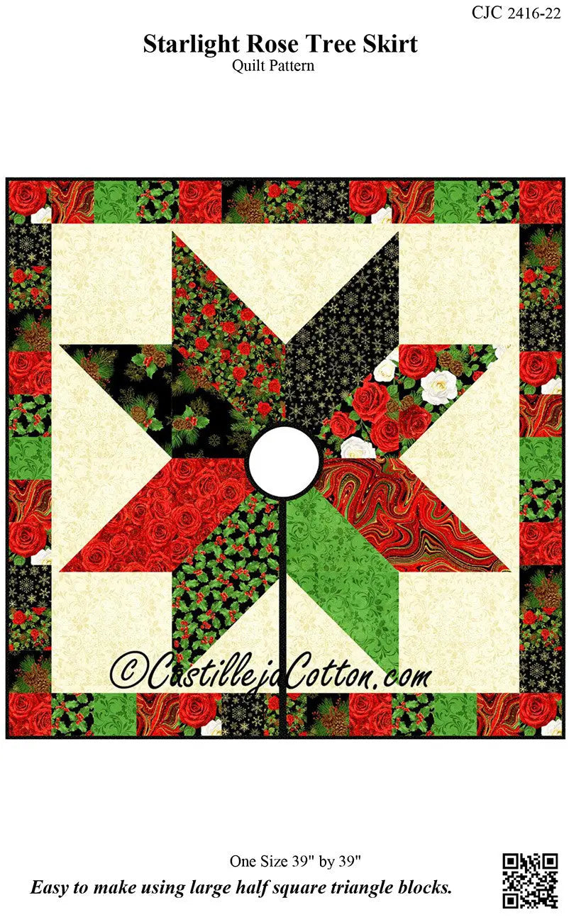 Starlight Rose Tree Skirt Pattern