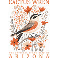 State Bird Poster Fabric Panel 39