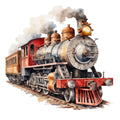 Steam Engine Train Fabric Panel 4