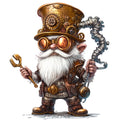 Steampunk Gnomes Fabric Panel 23