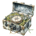 Steampunk Nautical Fabric Panel 12