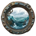 Steampunk Nautical Fabric Panel 3