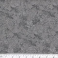 Steel Gray Harvest Leaves 45" Wide Cotton Fabric Per Yard