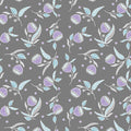 Stitch Garden - Pod Flowers - Charcoal 44" / 45" Fabric Per Yard
