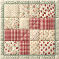 Strawberry Patchwork Fabric Panel 15