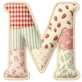 Strawberry Patchwork Fabric Panel 40