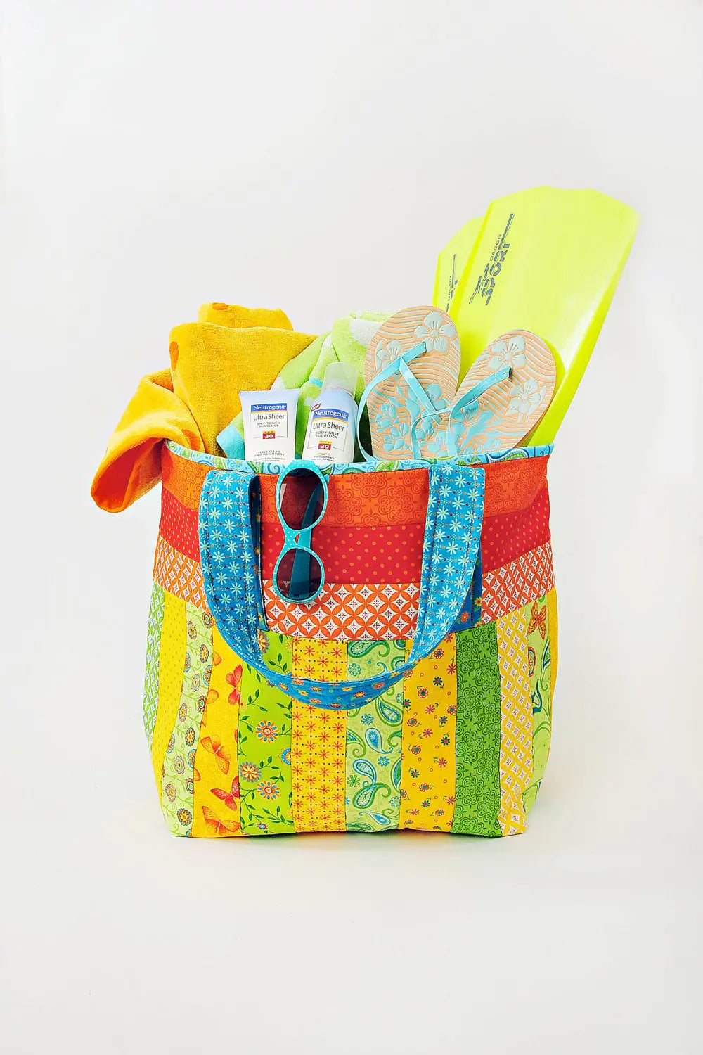 Strip To The Beach Tote Bag Pattern 165