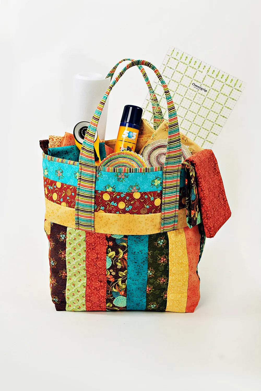 Strip To The Beach Tote Bag Pattern 165