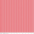 Stripe 1/8 Inch Red 44"/45" Cotton Fabric Per Yard