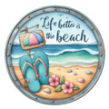 Summer Beach Round Fabric Panel 13