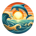 Summer Beach Round Fabric Panel 7