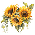 Summer Sunflowers Fabric Panel 4