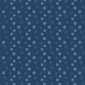 Summertime Daydream - Daisies All Over - Navy 44" / 45" Fabric Per Yard