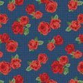Summertime Daydream - Florals All Over - Navy 44" / 45" Fabric Per Yard