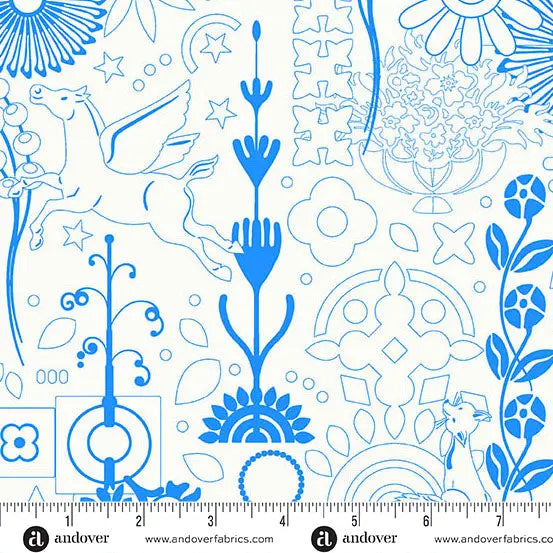 Sun Print Whisper Teacup Cameo 44"/45" Fabric Per Yard