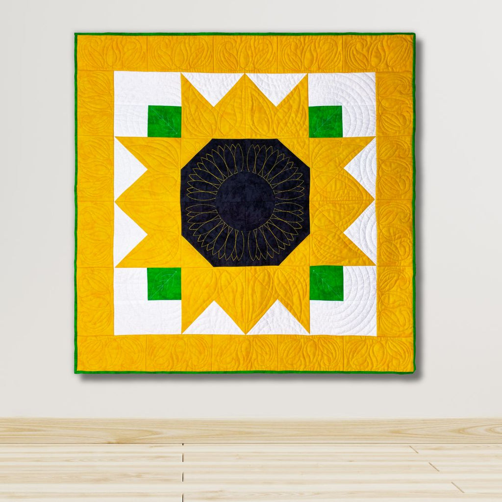 Sunflower Quilt Bundle In-the-Hoop Quilt Embroidery Design Set Pickle Pie Designs