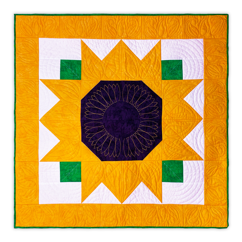 Sunflower Quilt Bundle In-the-Hoop Quilt Embroidery Design Set Pickle Pie Designs