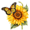 Sunflowers and Butterflies Fabric Panel 18