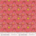 Sunshine Polka flower Crimson High Density Cotton 44"/45" Fabric Per Yard
