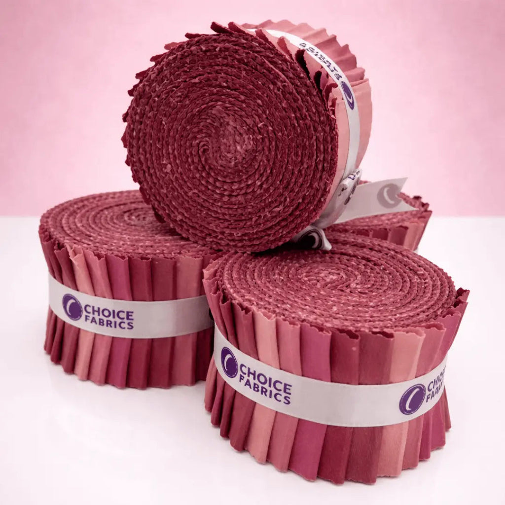 Supreme Solids - 2.5" Roll - Rustic Rose (40 Strips) The Fabric Company