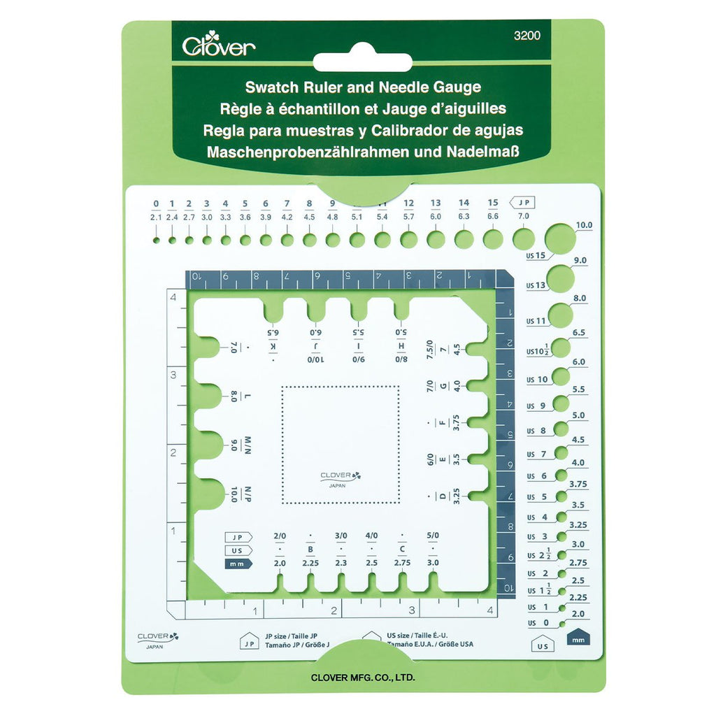 Swatch Ruler and Needle Gauge