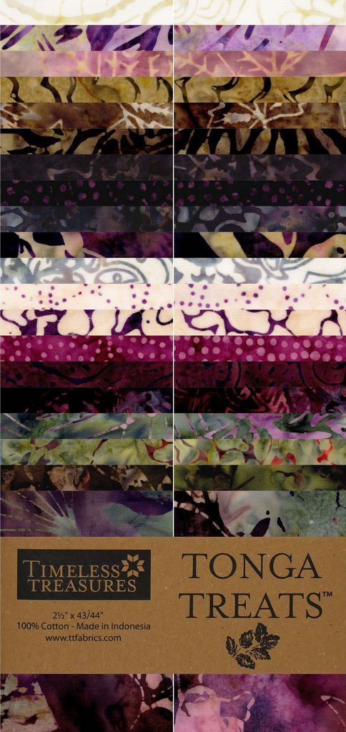 Tonga Treats Chateau Batiks 2.5" Strip Packs