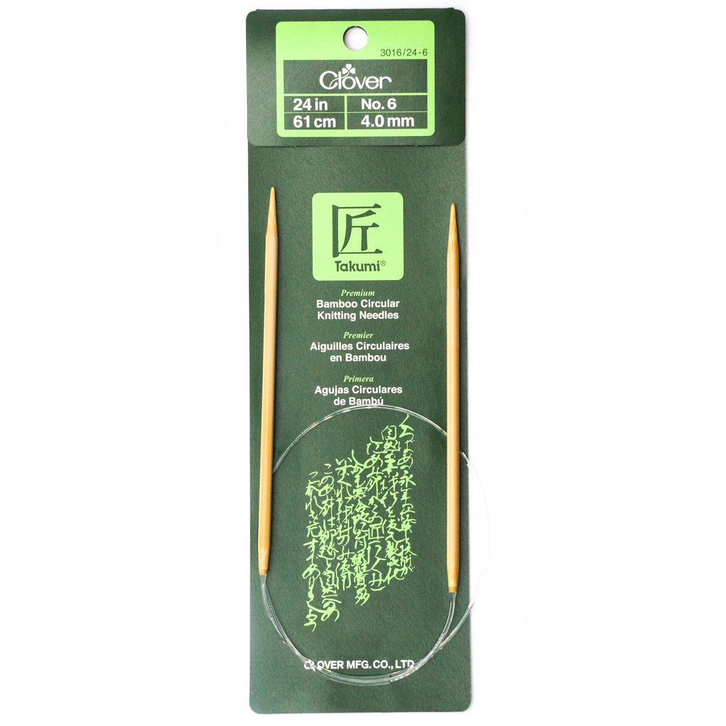 Takumi Bamboo Knitting Needles Circular 24" No. 6 (4.00mm)