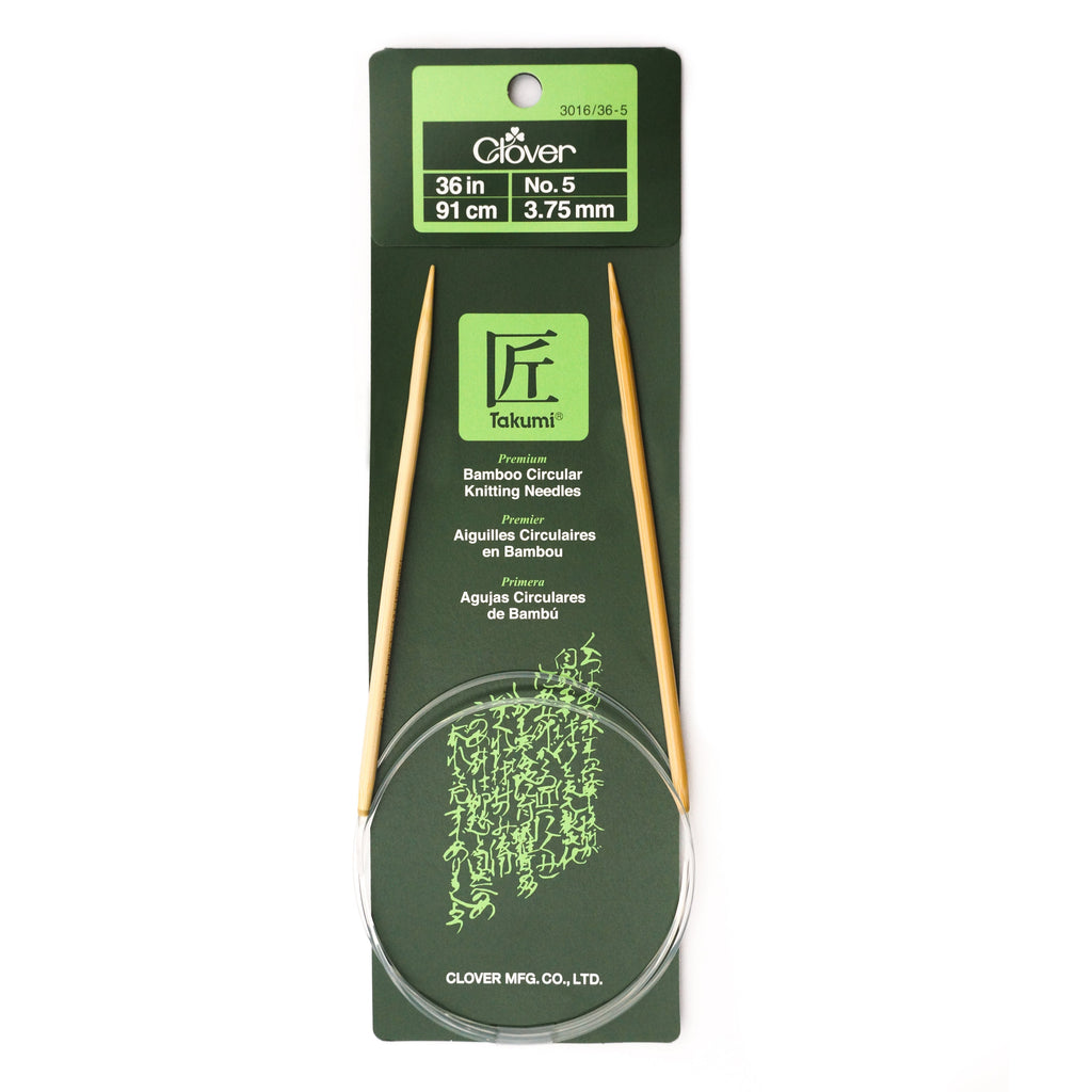 Takumi Bamboo Knitting Needles Circular 36" No. 5 (3.75mm)