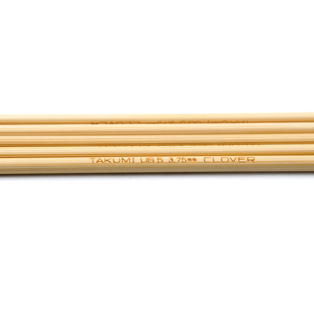 Takumi Bamboo Knitting Needles Double Pointed (7") No. 5