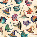 Tan Witch Accessories Witchypoo Cotton 44"/45" Fabric Per Yard