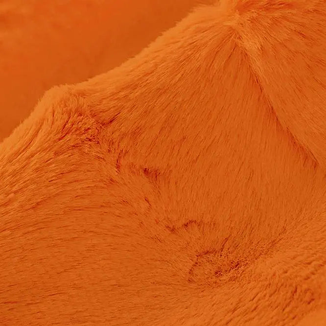 Tangerine Luxe Cuddle Hide 58/60" Fabric per yard
